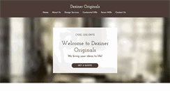 Desktop Screenshot of dezineroriginals.com